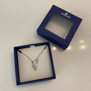 Swarovski Treble Clef Music Note Necklace
